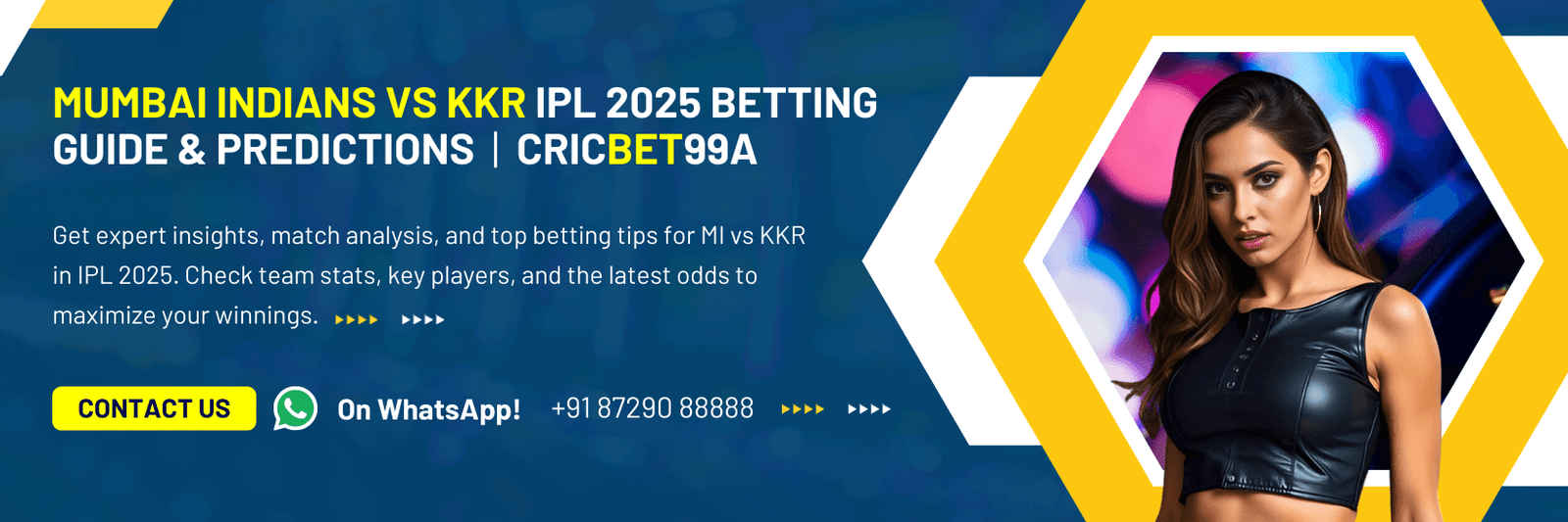 Mumbai Indians Vs KKR IPL 2025 Betting Guide & Predictions | CricBet99A
