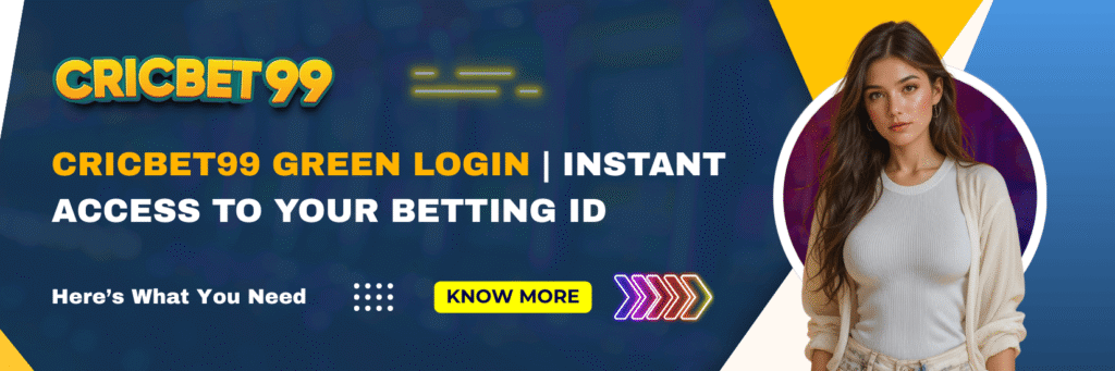 cricbet99 Green Login Instant Access to Your Betting ID