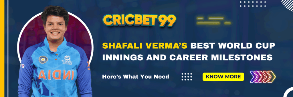 Shafali Verma's Best World Cup Innings