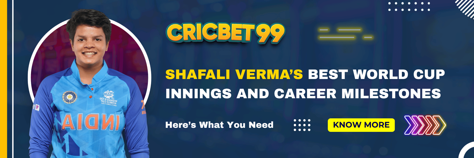 Shafali Verma's Best World Cup Innings