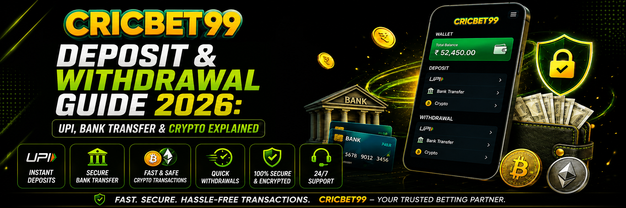 Cricbet99 Deposit & Withdrawal