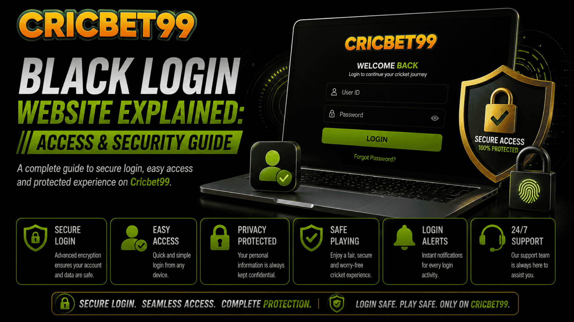 Cricbet99 Black Login Website Explained Access & Security Guide