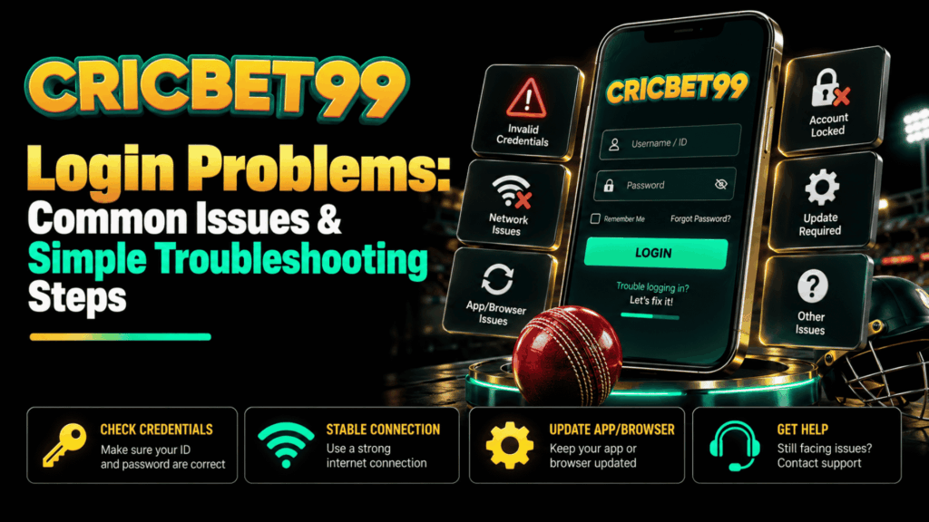 Cricbet99 Login Problems