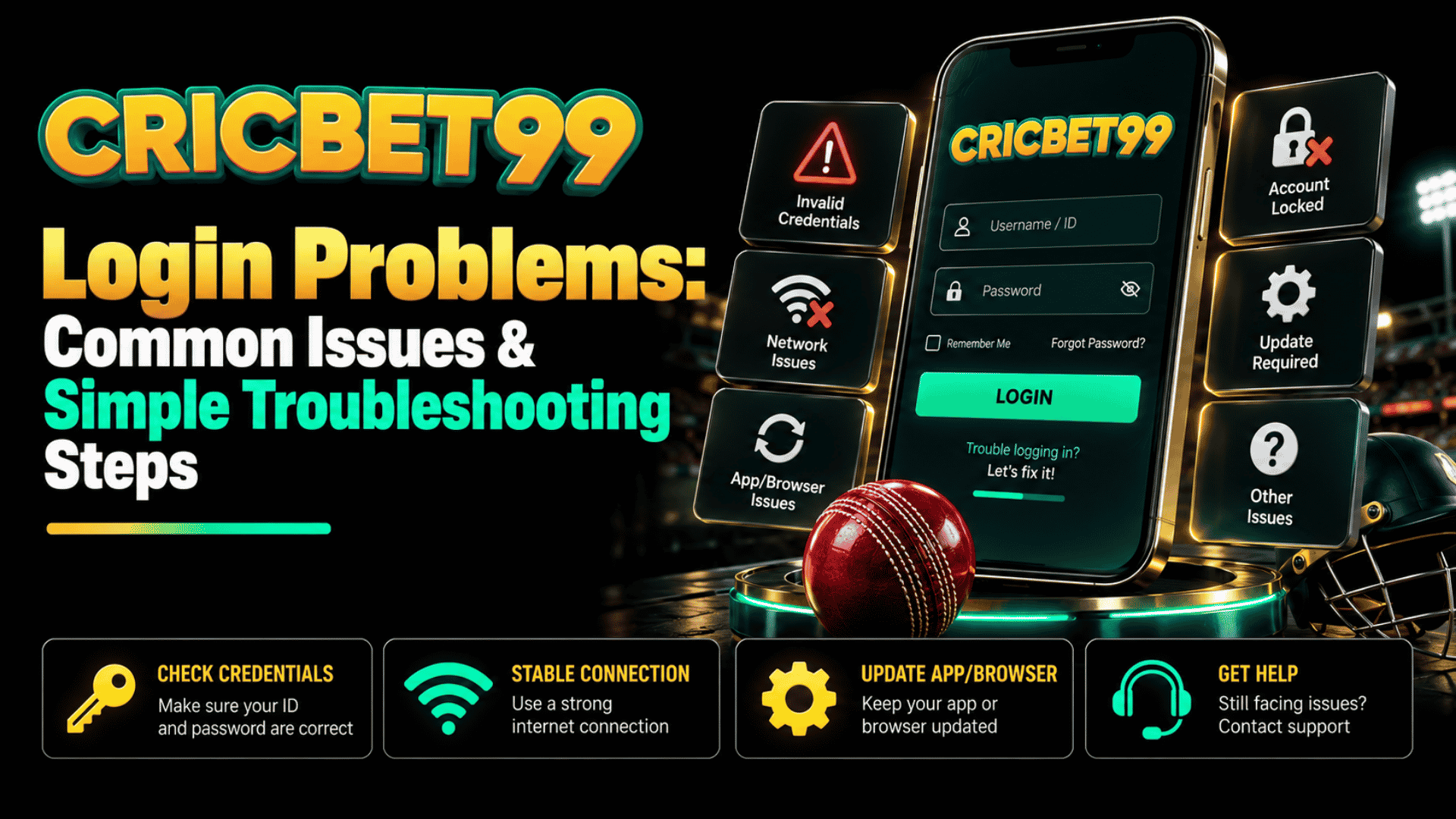 Cricbet99 Login Problems