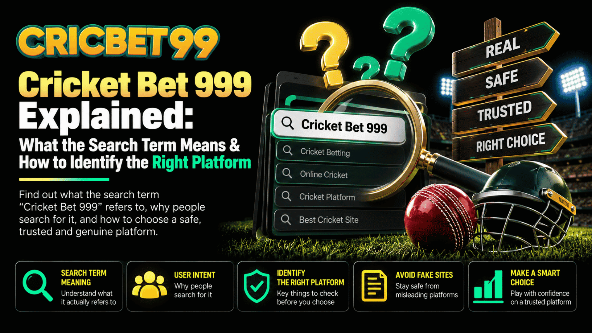 Cricket Bet 999 Explained What the Search Term Means & How to Identify the Right Platform