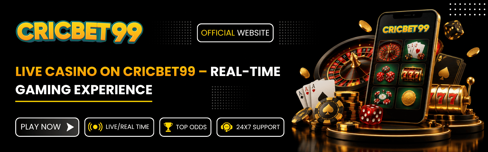 Live Casino on Cricbet99 – Real-Time Gaming Experience