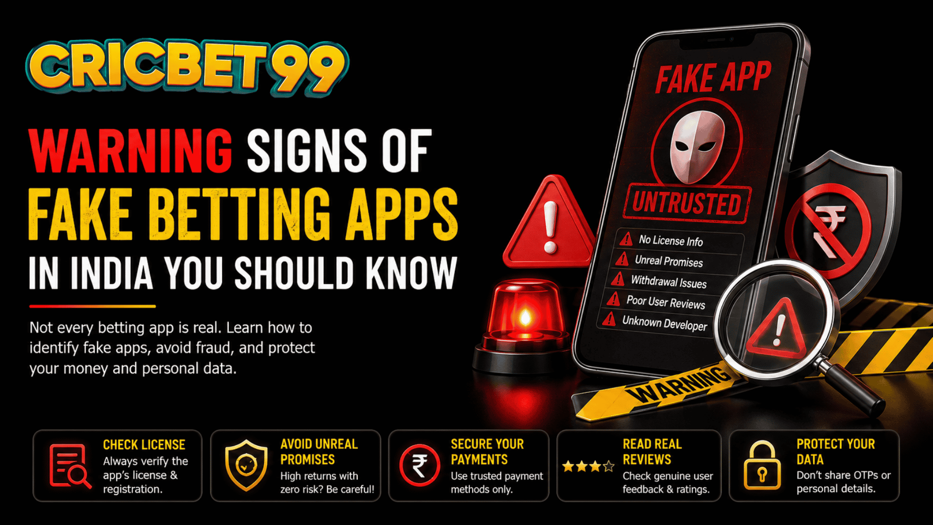 Signs of Fake Betting Apps