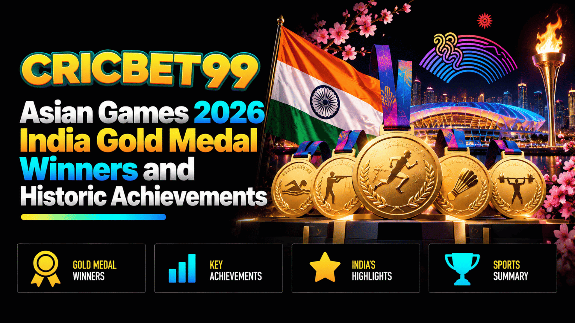 Asian Games 2026 India Gold Medal Winners and Historic Achievements
