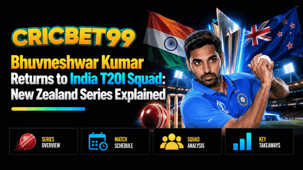 Bhuvneshwar Kumar Returns to India T20I