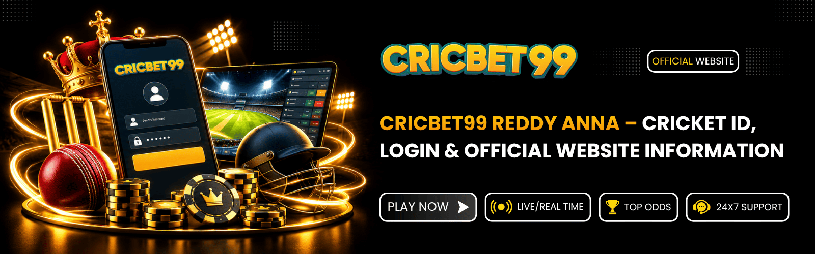Cricbet99 Reddy Anna – Cricket ID, Login & Official Website Information