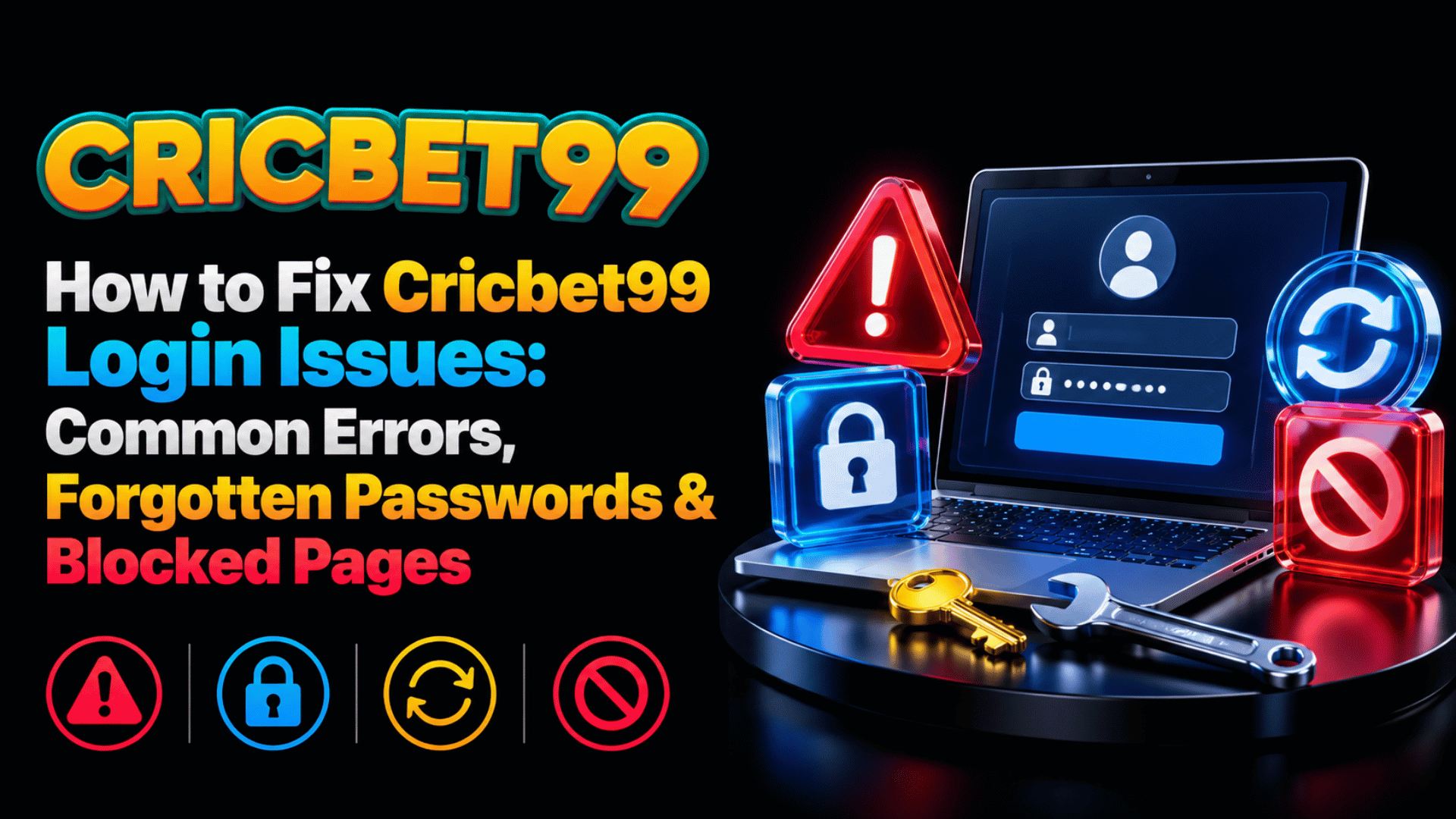 How to Fix Cricbet99 Login Issues Common Errors, Forgotten Passwords & Blocked Pages